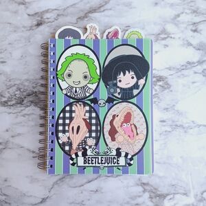 Beetlejuice Themed Spiral Notebook